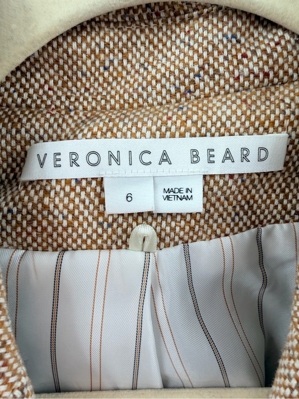 Veronica Beard Pyle Dickey Birdseye Jacket 6 Quiet Luxury - Picture 5 of 7